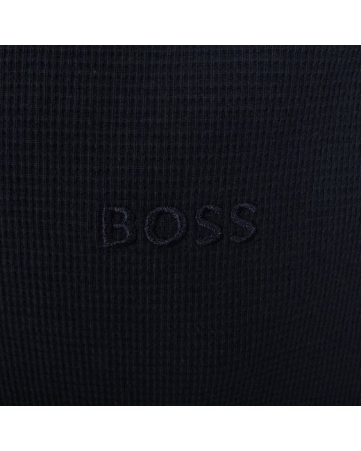 Boss Blue Boss Waffle Oversized Shirt for men