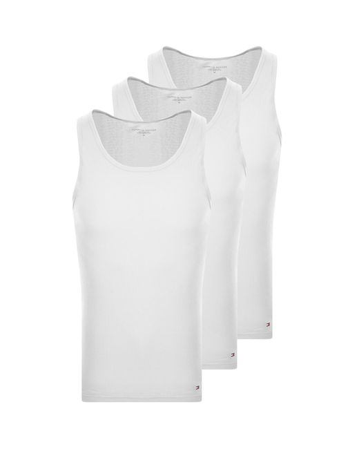 Tommy Hilfiger White Underwear 3 Pack Vests for men