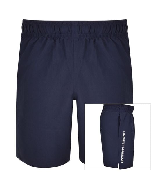 Under Armour Blue Logo Shorts for men