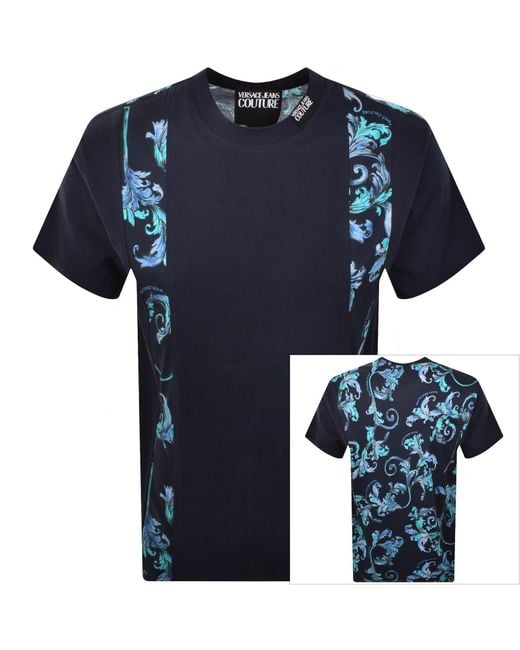 Versace Jeans Blue Couture Regular Fit T Shirt for men