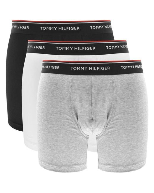 Tommy Hilfiger Gray Underwear 3 Pack Trunks for men