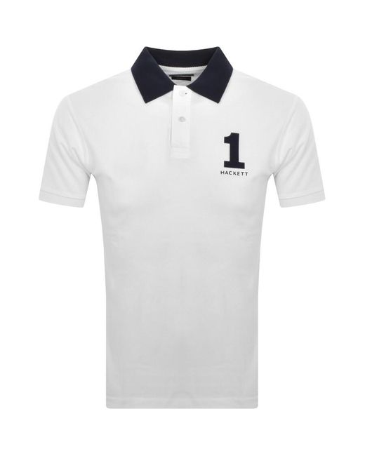 Hackett White Polo T Shirt for men