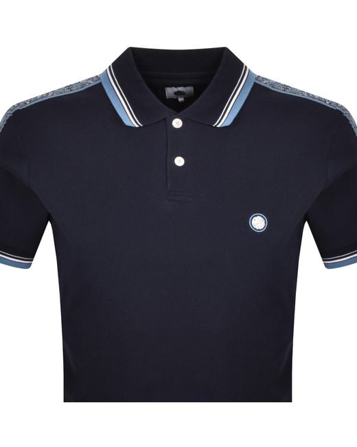 Eclipse Pretty Green Blue T Shirt Pretty Green Eclipse Paisley