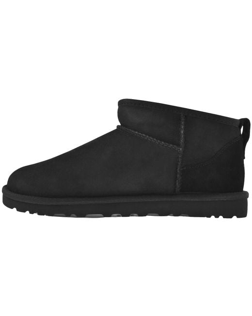 Ugg Black Classic Ultra Mini Boots for men