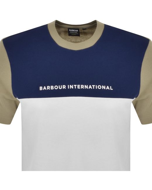 Barbour Blue Mondrian T Shirt for men