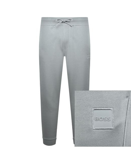 Boss Gray Boss Sestart Joggers for men