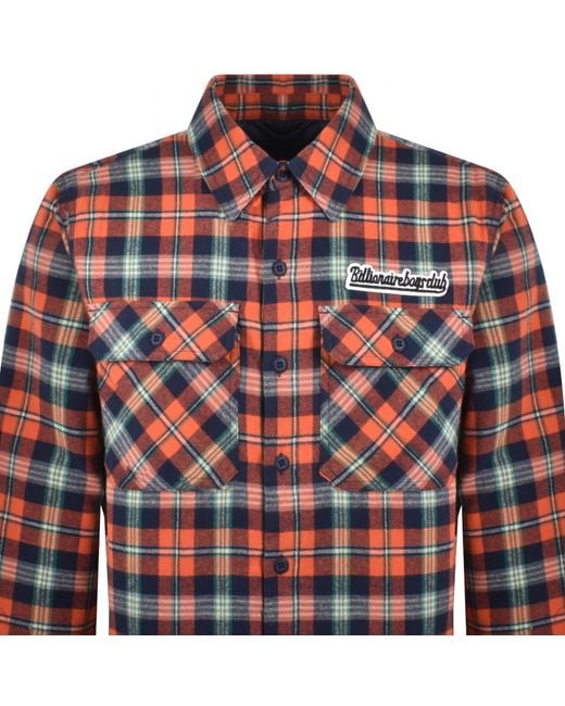 BBCICECREAM Red Check Overshirt for men