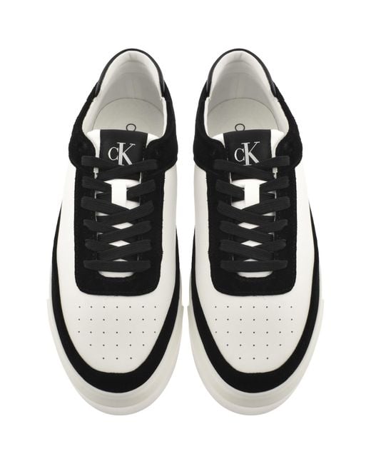Calvin Klein Black Basket Cupsole Trainers for men