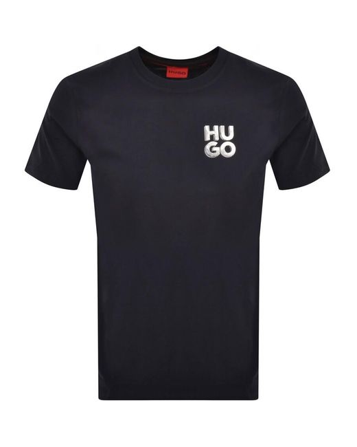HUGO Blue Detzington241 T Shirt for men