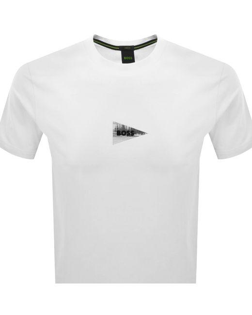 Boss White Boss Network Photo T Shirt for men
