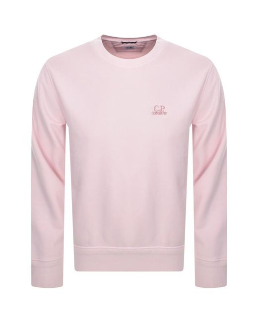 C P Company Pink Cp Company Diagonal Sweatshirt for men