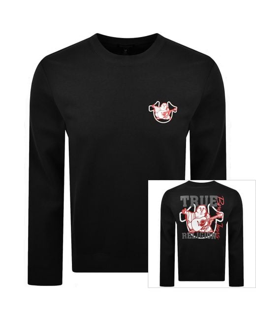 True Religion Black Bold Sweatshirt for men