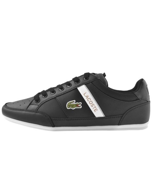 Lacoste Leather Chaymon Trainers in Black for Men | Lyst