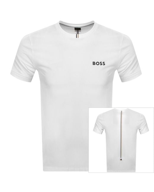 Boss White Boss Toc Spin Training T Shirt for men