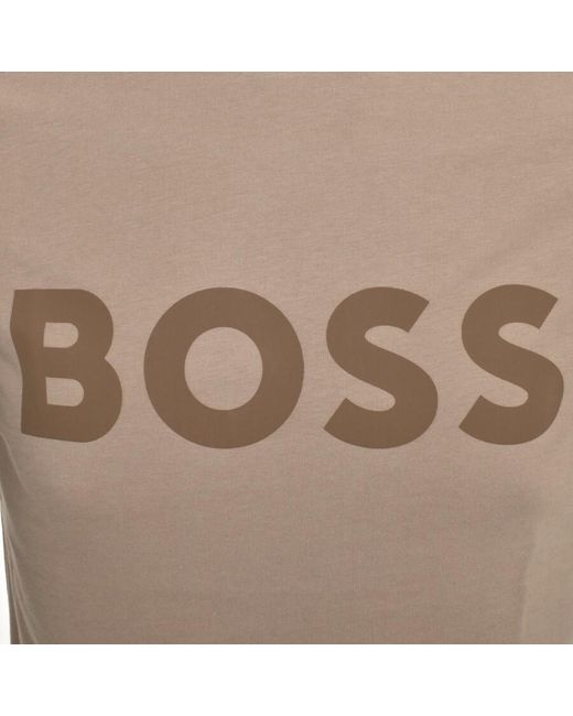 Boss Brown Boss Thinking 1 Logo T Shirt for men