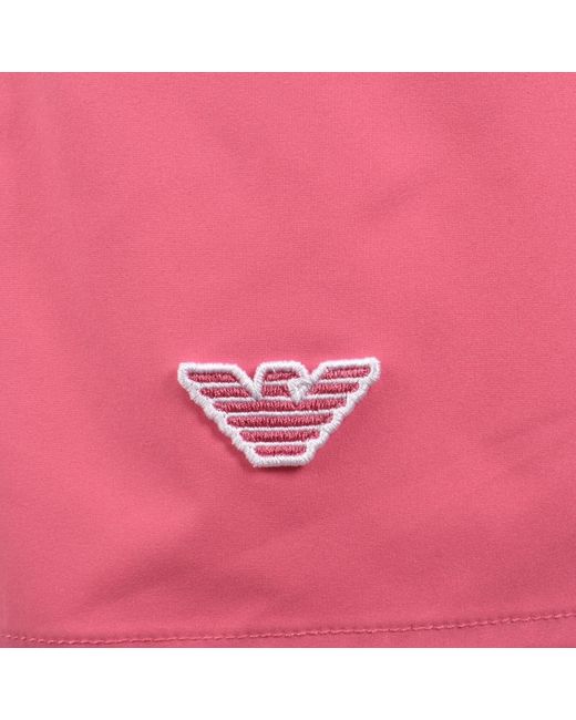 Armani Pink Emporio Boxer Swim Shorts for men