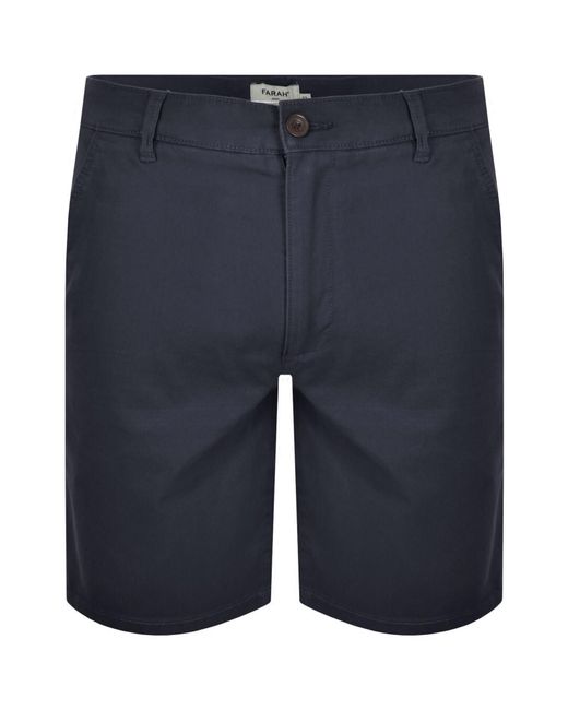 Farah Blue Farah Hawk Twill Shorts for men