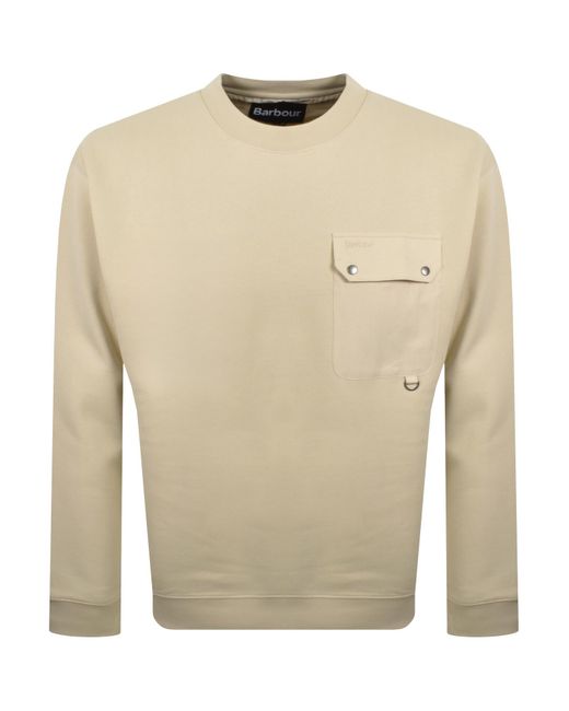 Barbour Natural Leazes Sweatshirt for men