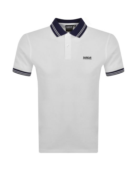 Barbour Gray Tracker Polo T Shirt for men
