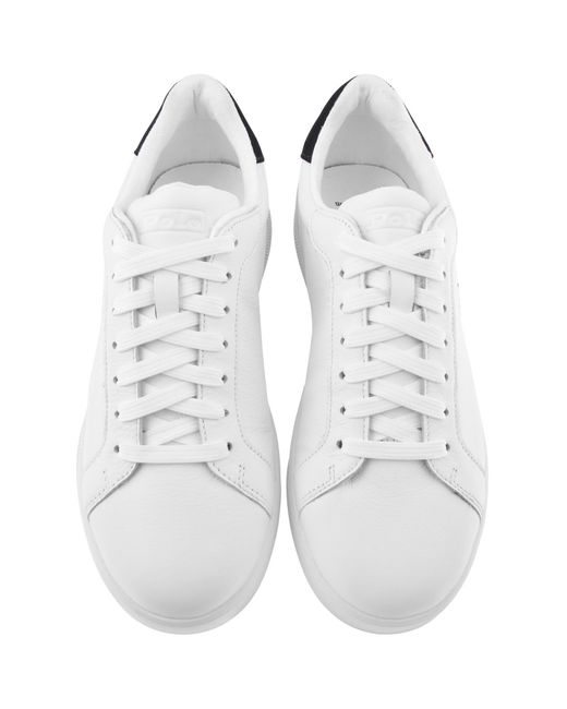 Ralph Lauren White Heritage Court Ii Trainers for men