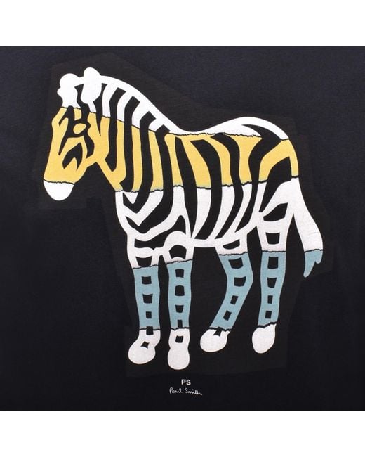 Paul Smith Blue Cut Out T Shirt for men