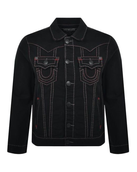 True Religion Black Jimmy Jacket for men
