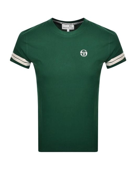 Sergio Tacchini Green Grello T Shirt for men