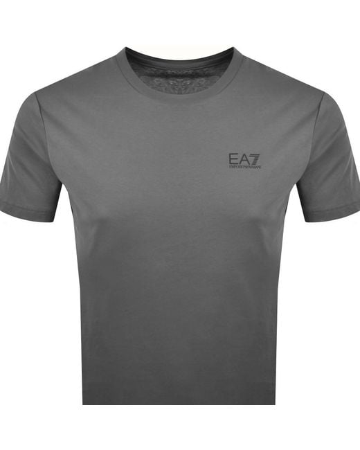 EA7 Gray Emporio Armani Core Id T Shirt for men