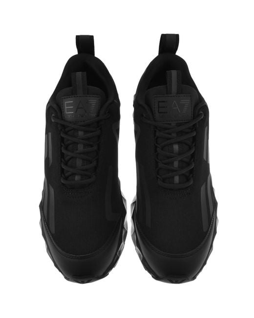 EA7 Black Emporio Armani Ultimate Trainers for men