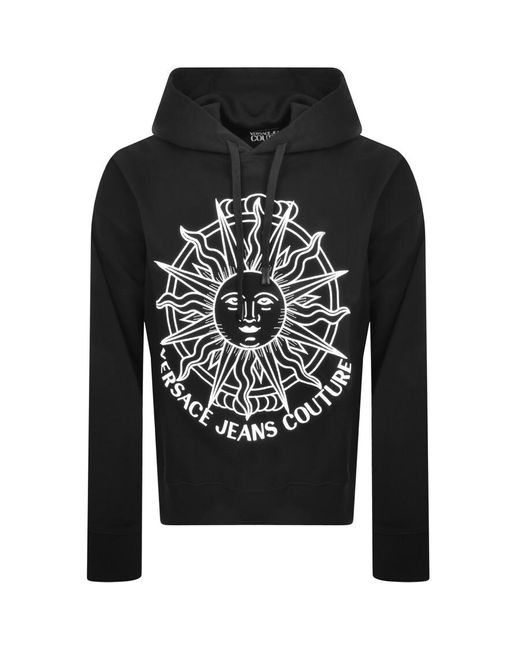 Versace Jeans Couture Couture Sun Logo Hoodie in Black for Men | Lyst