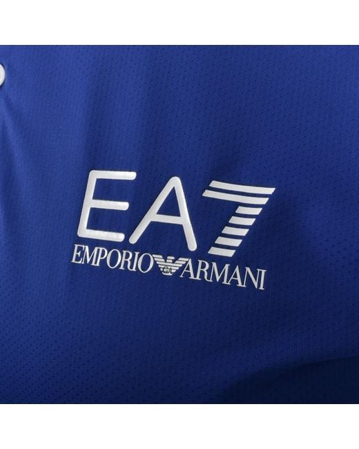 EA7 Blue Emporio Armani Sport Ventus 7 Polo for men