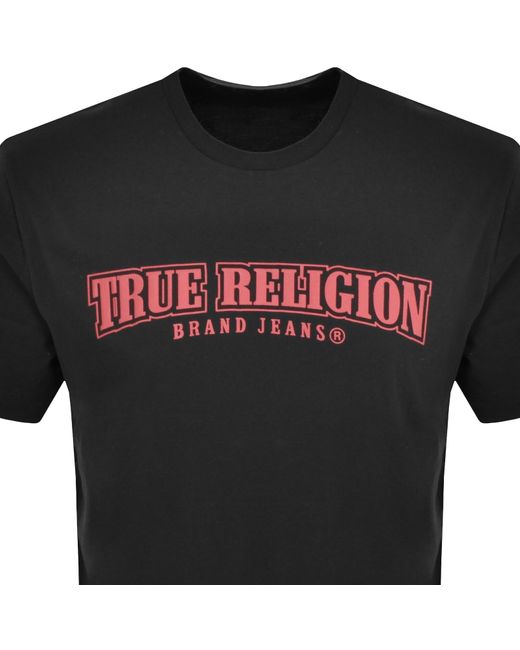 True Religion Black Logo T Shirt for men