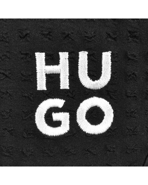 HUGO Black Chaffle Swim Shorts for men