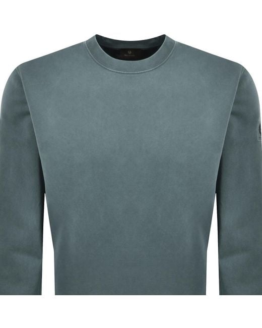 Belstaff Gray Logo Sweatshirt for men