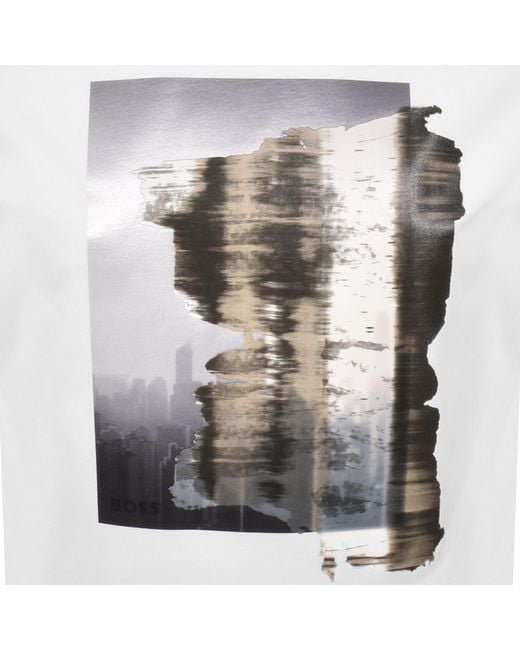BOSS BUSINESS White Boss C Taut 30 T Shirt for men