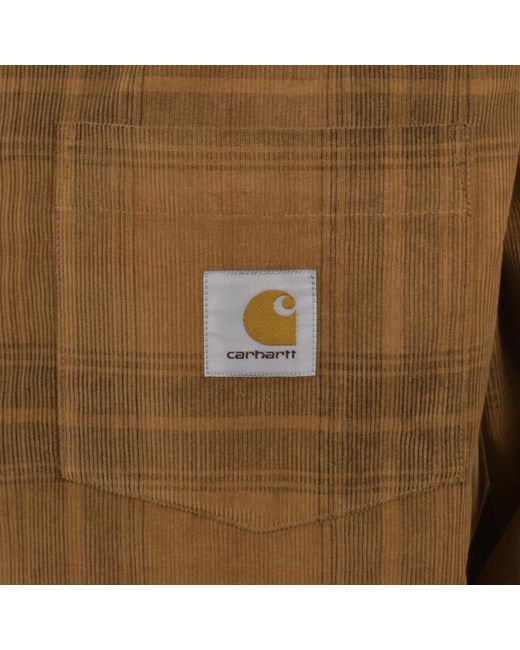 Carhartt Brown Wilber Shirt Hamilton for men