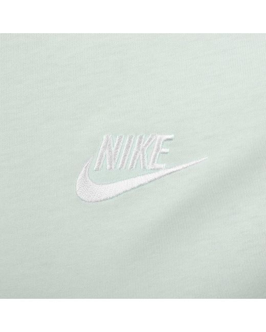 Nike Green Crew Neck Club T Shirt for men
