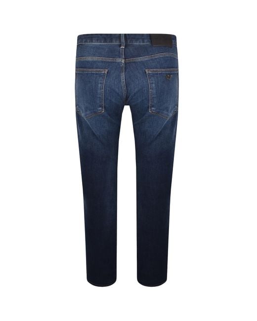 Armani Blue Emporio J45 Jeans Mid Wash for men
