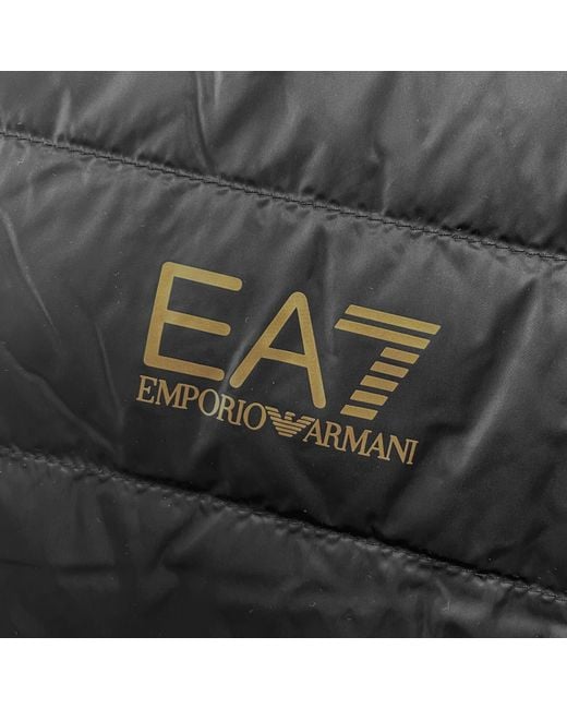 EA7 Black Emporio Armani Quilted Jacket for men