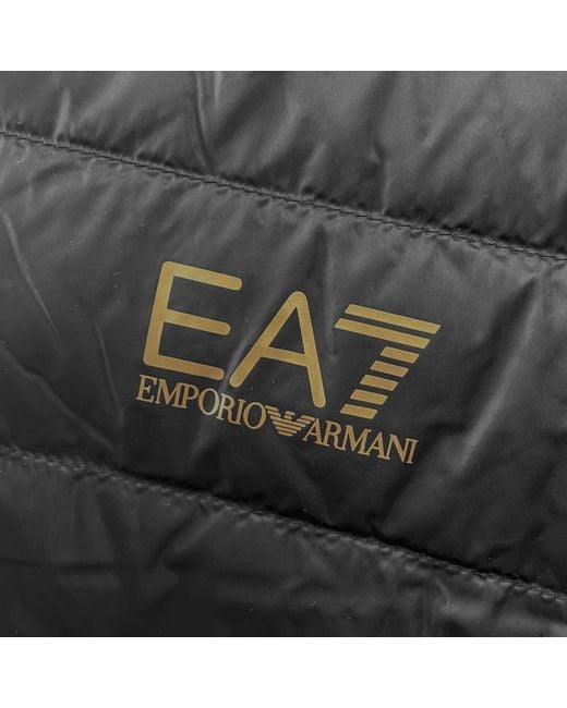 EA7 Black Emporio Armani Quilted Jacket for men