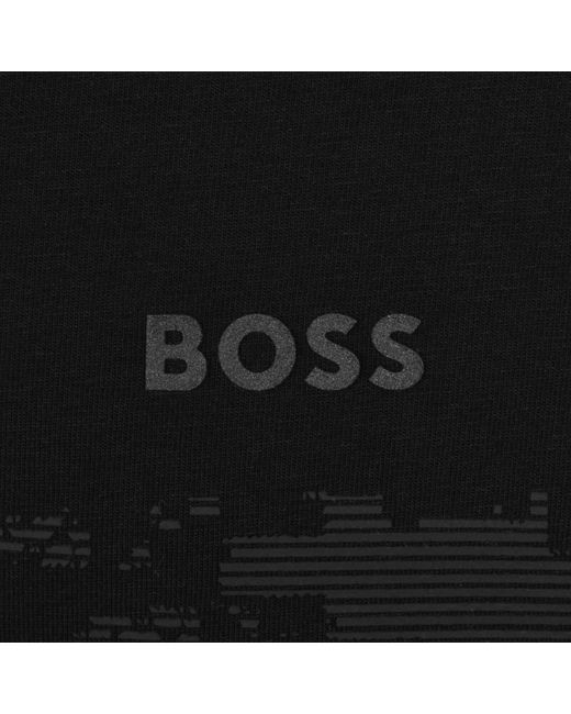 Boss Black Boss Globe Pattern Polo T Shirt for men
