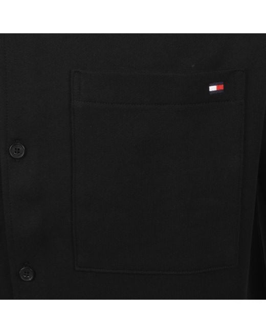 Tommy Hilfiger Black Terry Overshirt for men