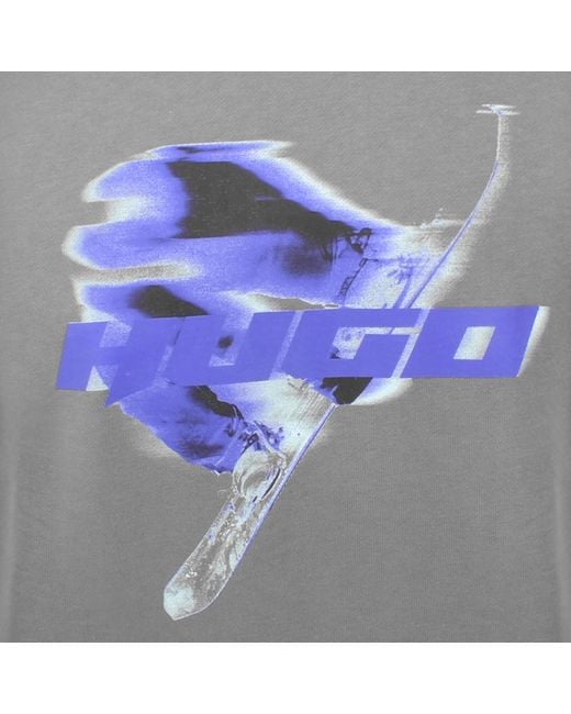 HUGO Gray Nifterix Sweatshirt for men