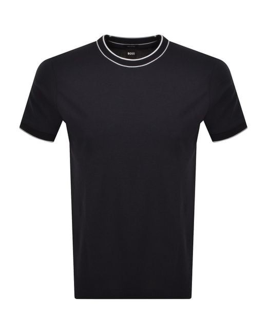 BOSS BUSINESS Black Boss Thompson 81 T Shirt for men