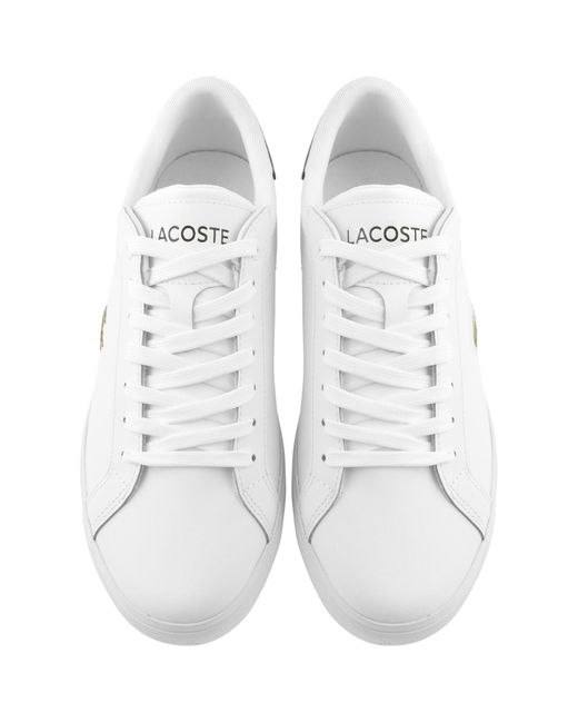 Lacoste White Powercourt 125 2 Trainers for men
