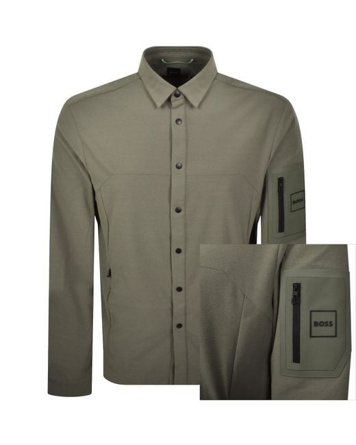 Boss Green Boss Tour Waffle Overshirt for men
