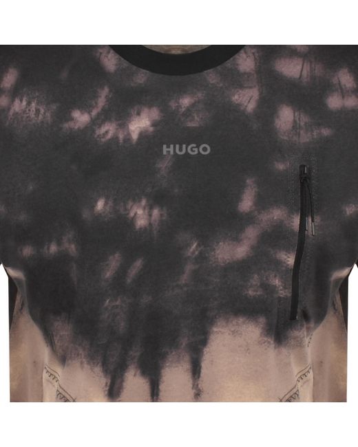 HUGO Black Doforesto T Shirt for men