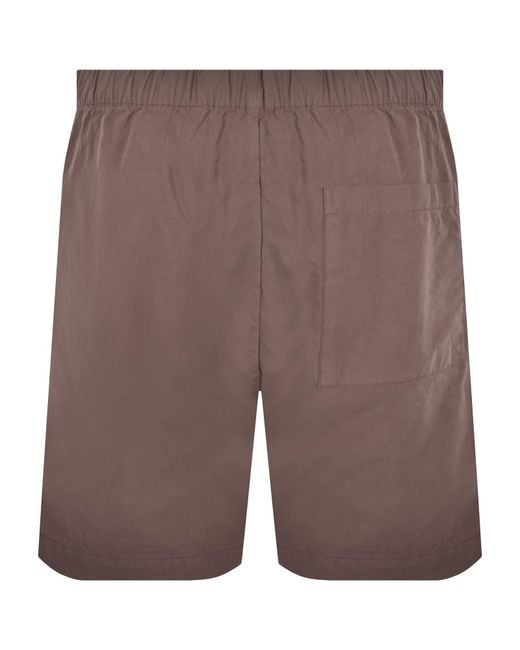 Norse Projects Brown Aurland Tencel Shorts for men