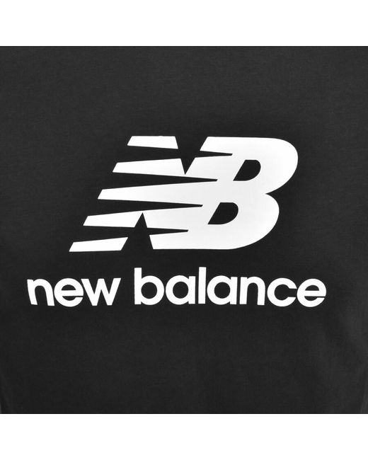 New Balance Black Sport Essentials Logo T Shirt for men