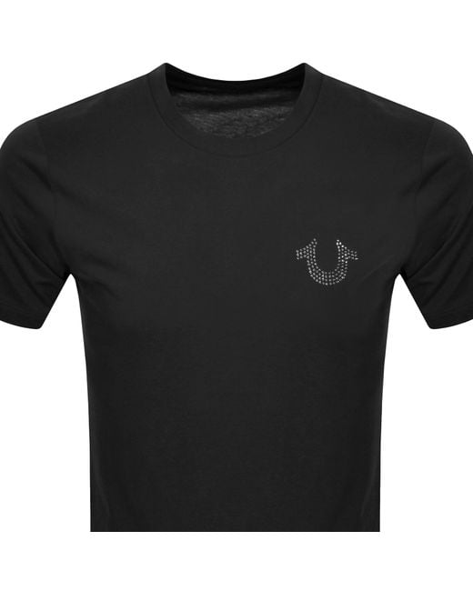True Religion Black Buddah T Shirt for men